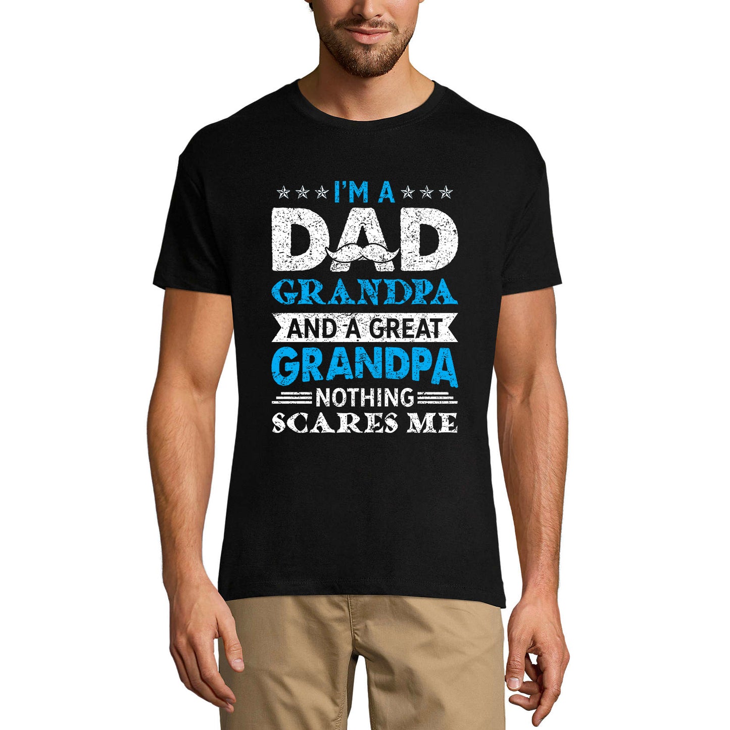 ULTRABASIC Men's Graphic T-Shirt I'm a Dad Grandpa - Nothing Scares Me - Family Time