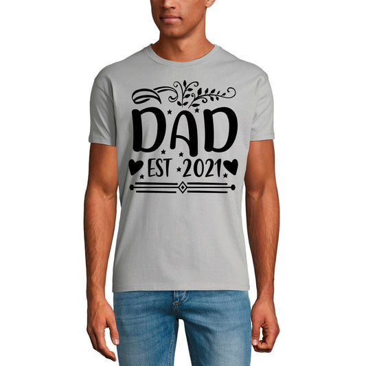 ULTRABASIC Men's Graphic T-Shirt Dad Est 2021 - Funny Daddy's Shirt