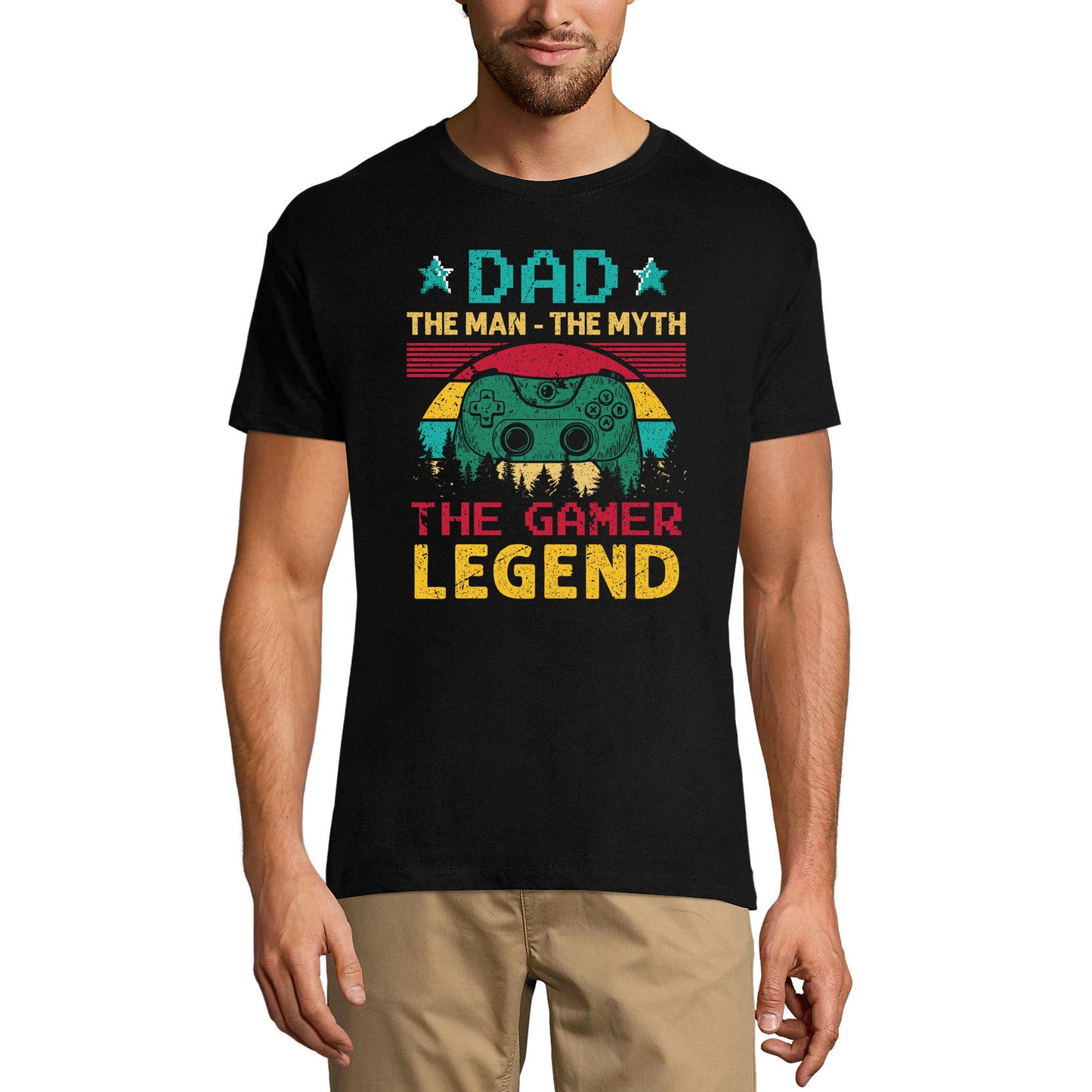 ULTRABASIC Men's T-Shirt Dad The Gamer Legend - Dad Gamers - Gift for Father's Day