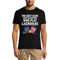 ULTRABASIC Men's T-Shirt The Best Dads Have Daughters Who Play Lacrosse - American Flag