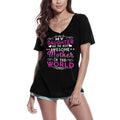 ULTRABASIC Women's T-Shirt My Daughter has the Most Awesome Mother in the World - Short Sleeve Tee Shirt Tops
