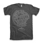 ULTRABASIC Men's Graphic T-Shirt Dead Globe - Decomposed Earth - Funny Shirt 