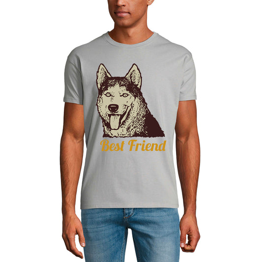ULTRABASIC Men's T-Shirt German Shepherd Best Friend - Cute Dog Shirt for Animal Lovers