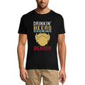 ULTRABASIC Men's Novelty T-Shirt Drinkin' Beers Growing Beards - Funny Beer Lover Tee Shirt