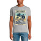 ULTRABASIC Herren-Grafik-T-Shirt East Coast Summer Paradise – Surf-T-Shirt