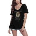T-Shirt femme ULTRABASIC Come To The Bark Side - T-Shirt drôle de chien