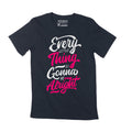 Men's T-Shirt Every Little Thing Is Gonna Be Alright Graphic Tee Shirt Good Vibes