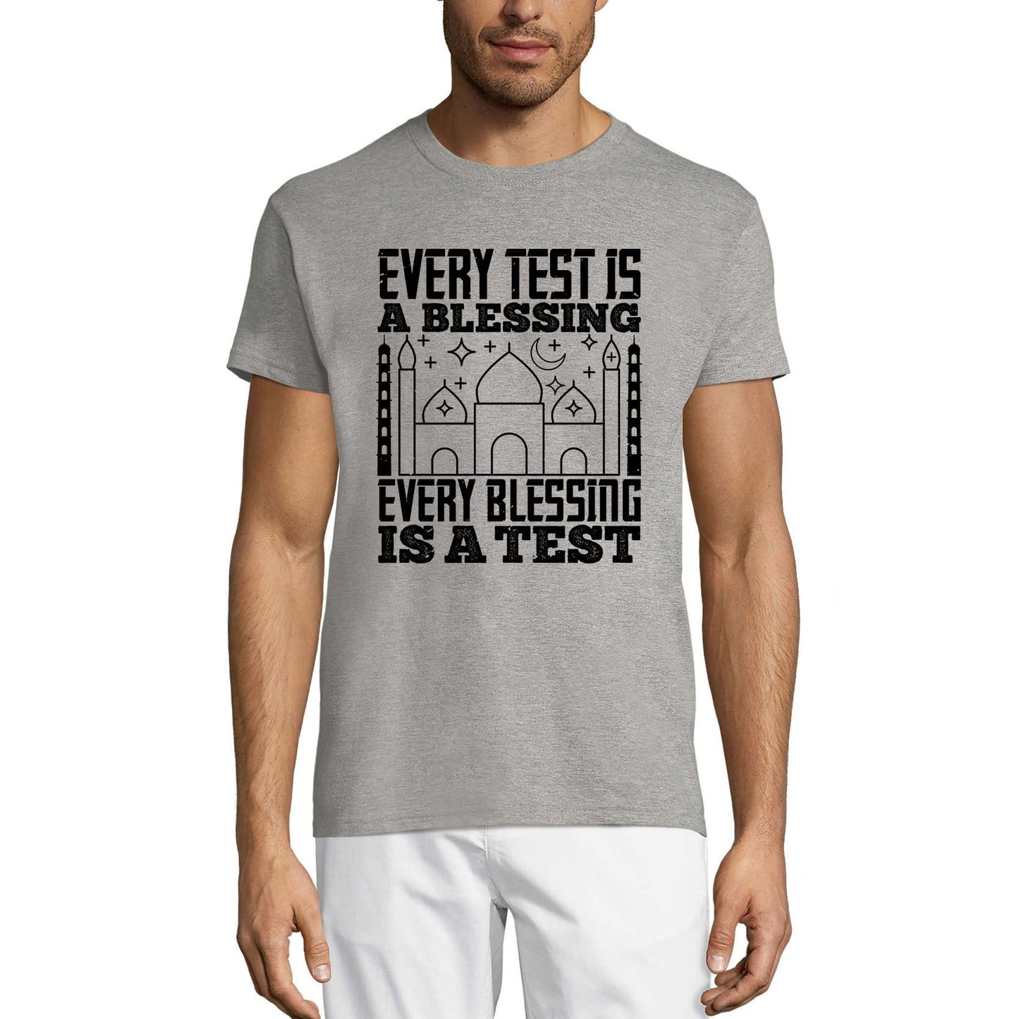 ULTRABASIC Men's T-Shirt Every Test is a Blessing Every Blessing is a Test - Mosque Tee Shirt