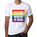Men's Graphic T-Shirt Everything you can imagine is real White