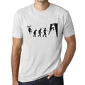 ULTRABASIC - Graphic Printed Men's Climbing Evolution T-Shirt Vintage White
