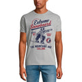ULTRABASIC Herren-Grafik-T-Shirt Extreme Snowboard Club 81 – Mountains Are Calling