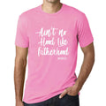 ULTRABASIC - Graphic Men's T-Shirt Ain't No Hood Like Fatherhood Printed White Letter Orchid Pink