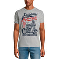 ULTRABASIC Men's T-Shirt Firefighters Motorcycle Brotherhood - Gift for Motorcyclists
