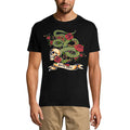 ULTRABASIC Herren-Grafik-T-Shirt Death Flower Snake – Totenkopf-Shirt für Männer
