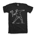 ULTRABASIC Men's Graphic T-Shirt Flower Thrower - Patriotic Protest Shirt for Men