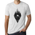 ULTRABASIC - Graphic Printed Men's Forest Bear T-Shirt Vintage White