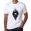 ULTRABASIC - Graphic Printed Men's Forest Bear T-Shirt White Round Neck