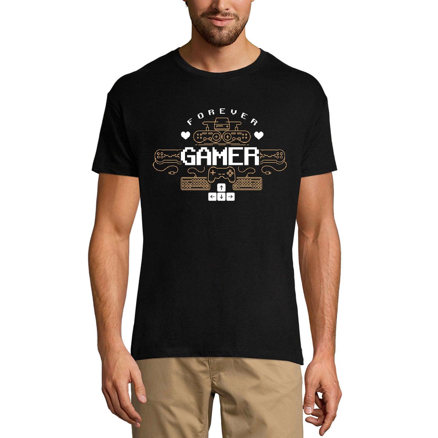 ULTRABASIC Graphic Men's T-Shirt Forever Gamer - Gaming Shirt - Gamer Life