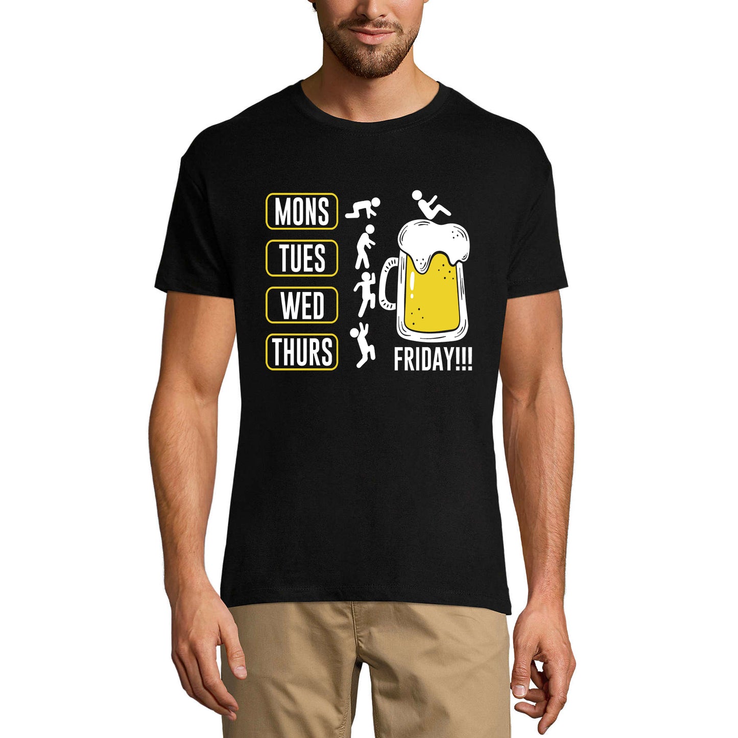 ULTRABASIC Men's Novelty T-Shirt Every Day Beer Lover Funny Tee Shirt