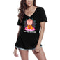 ULTRABASIC T-shirt col en V pour femme Fire Yoga Namaste – T-shirt de méditation spirituelle