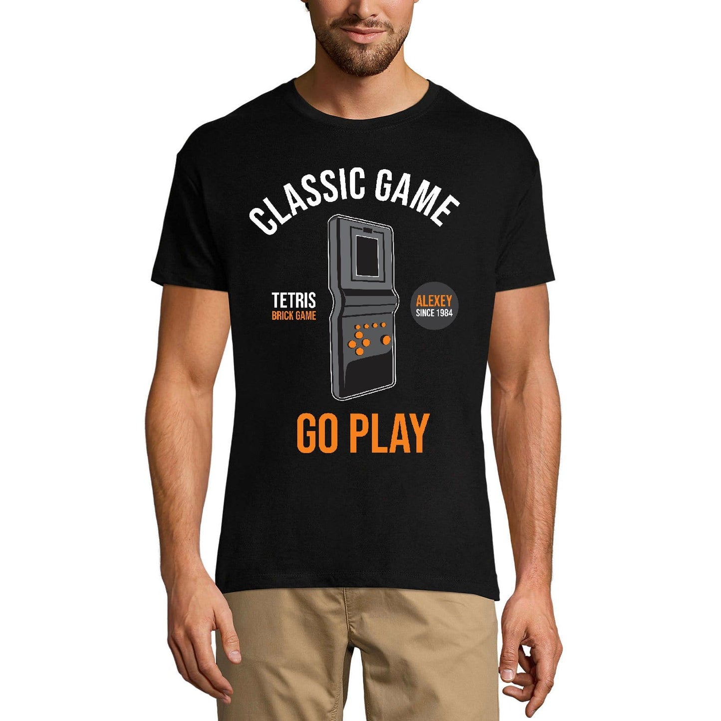ULTRABASIC Men's Gaming T-Shirt Classic Game Go Play - Retro Gamer Tee Shirt
