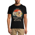 ULTRABASIC Men's Graphic T-Shirt Best Golden Retriever Dad Ever - Dog Fist Shirt