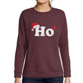 ULTRABASIC - <span>Grafisches</span> <span>Damen-</span> Sweatshirt Sant's Hat Weihnachtspullover <span>Weihnachtsgeschenkideen</span> Burgund