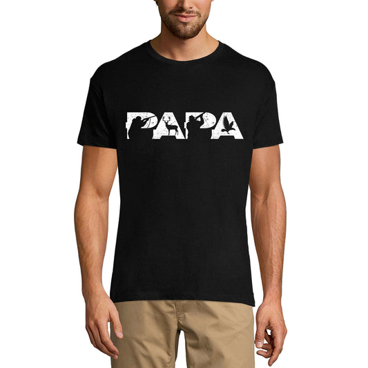 ULTRABASIC Men's Graphic T-Shirt Papa - Hunting Deer - Daddy's Gift - Father's Day