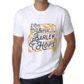 Graphic Unisex I Like My Beer Unisex T-Shirt Love Water with Barley and Hops Men's Tee