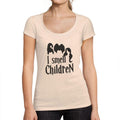 ULTRABASIC - Graphic Women's I Smell Children T-Shirt Halloween Cute Letter Print Tee Creamy Pink