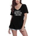 T-Shirt femme ULTRABASIC je fabrique donc je thésaurise - T-Shirt drôle à manches courtes