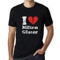 Men’s Graphic T-Shirt I love Milton Glaser Broken Heart Deep Black Gift Idea
