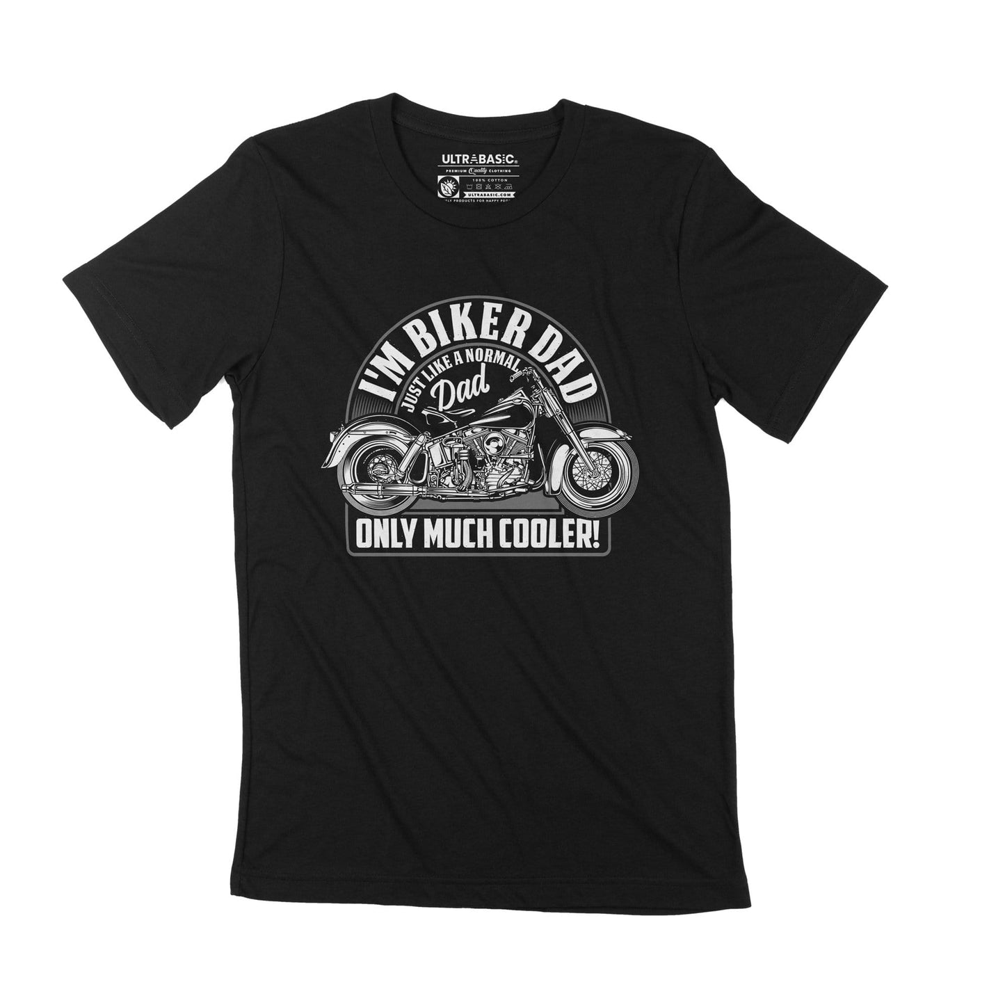 T-Shirt ULTRABASIC pour hommes, je suis papa motard seulement, beaucoup plus cool, cadeau décontracté Vintage pour la fête des pères