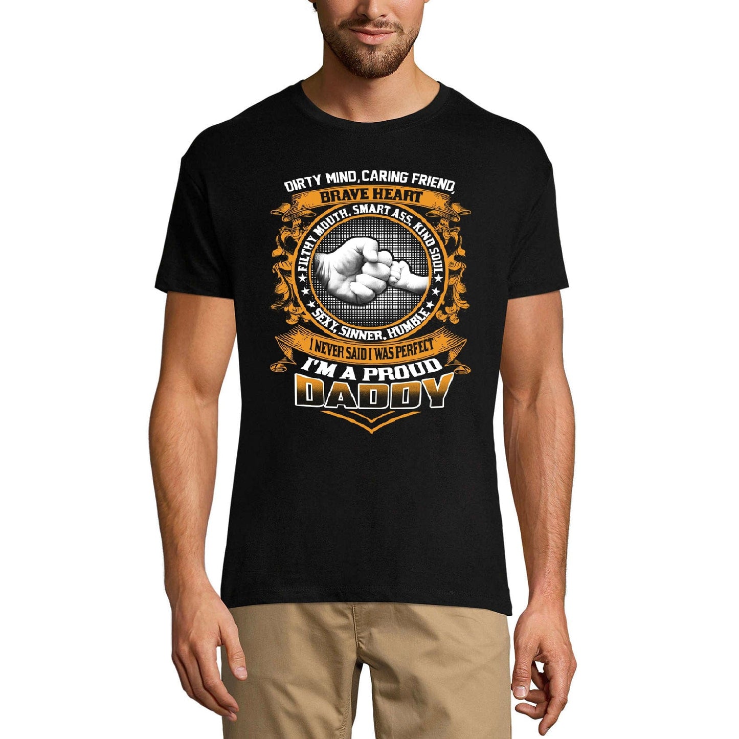 ULTRABASIC Men's Novelty T-Shirt I'm a Proud Daddy - Dad Tee Shirt