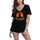 ULTRABASIC Women's V-Neck T-Shirt I'm Mostly Peace Love and Light - Retro Funny Yoga Gift Tee Shirt