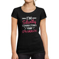 Women's Short Sleeved T-Shirt I'm Silently Correcting Your Grammar Deep Black