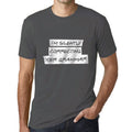 Men's Graphic T-Shirt I'm Silently Correcting Your Grammar Mouse Grey