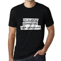 Men's Graphic T-Shirt I'm Silently Correcting Your Grammar Deep Black Round Neck