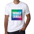 Men's Graphic T-Shirt Inhale Exhale White