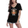 ULTRABASIC Women's V-Neck T-Shirt Just a Girl Who Loves Sloths - Funny Yoga Meditation Gift Tee Shirt