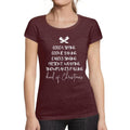 ULTRABASIC - Graphic Women's Kind Of Christmas T-Shirt Cute Xmas Gift Ideas Burgundy