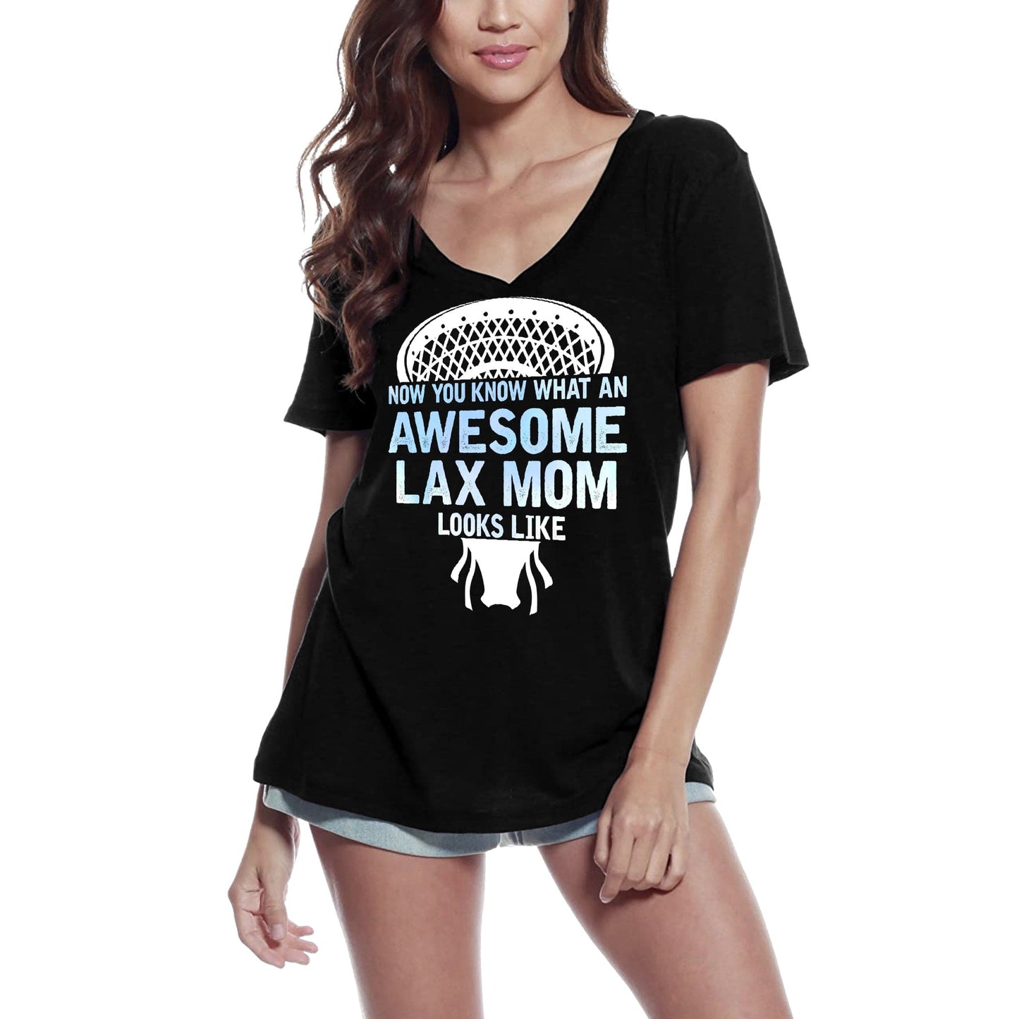 ULTRABASIC Damen-T-Shirt Jetzt wissen Sie, wie eine tolle laxe Mutter aussieht – Lacrosse-Mutter-T-Shirt