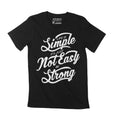 Men's T-Shirt Life Is Simple Not Easy Be Strong Shirt Keep It Simple T Shirt Vintage Apparel
