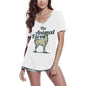 ULTRABASIC Women's V Neck T-Shirt The Animal Farm - Llama - Graphic Shirt