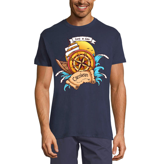 ULTRABASIC Men's Graphic T-Shirt Lost at the Sea - Caribbean Pirates Shirt
