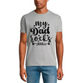 ULTRABASIC Men's Graphic T-Shirt My Dad Rocks - Funny Father's Quote