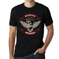 Men’s Graphic T-Shirt Original Motorcycle Mechanic Skull Deep Black Gift Idea