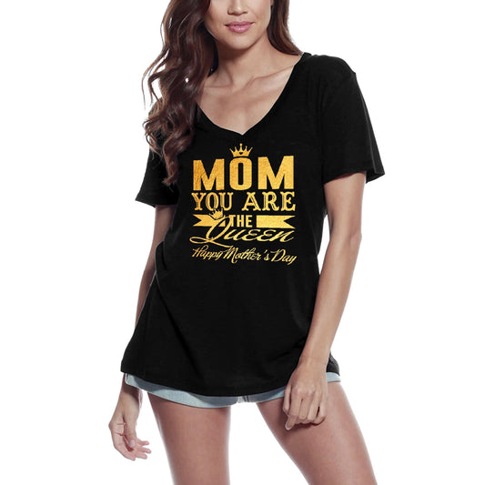 ULTRABASIC Women's T-Shirt Mom You are the Queen - Mother's Day Tee Shirt Tops