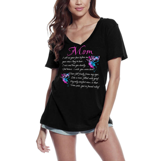 ULTRABASIC Damen-T-Shirt „Mama, ich vermisse und liebe dich – Mutter-Spruch-T-Shirt für Damen“.