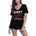 ULTRABASIC Damen T-Shirt Daddy Knows a Lot but Mommy Knows Everything T-Shirt Tops